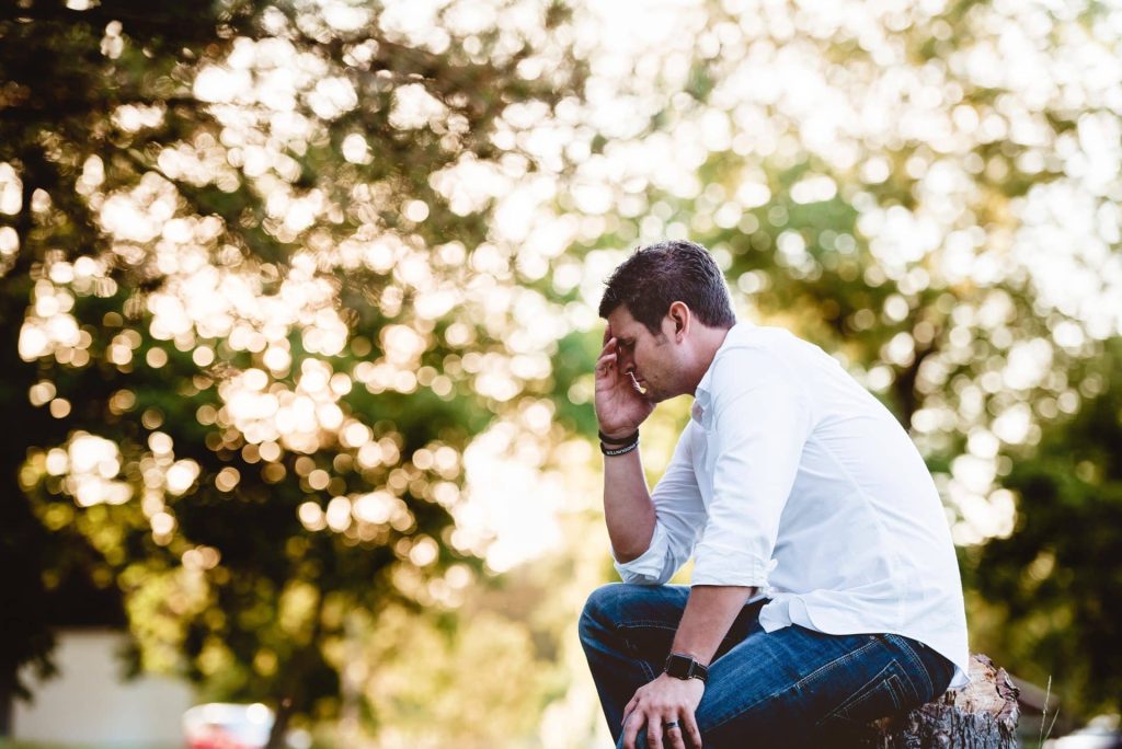 symptomen van burn-out bij man